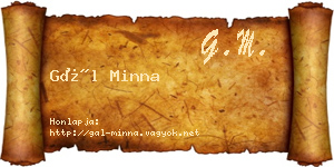 Gál Minna névjegykártya